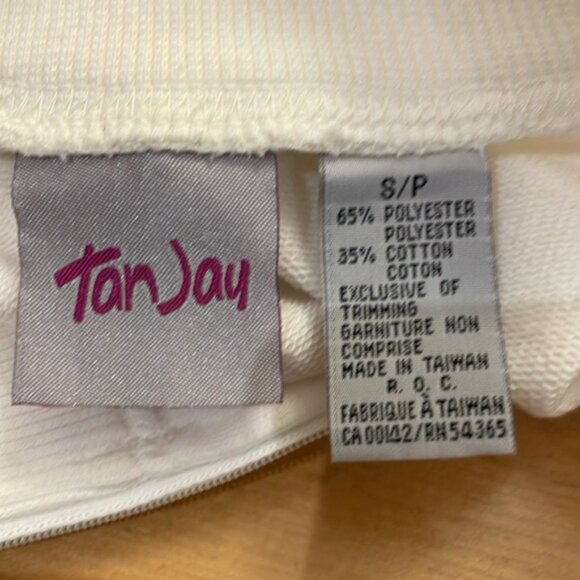 Vintage 80s embroidered cream poly cotton Tan Jay pullover sweater size small - Picture 10 of 14